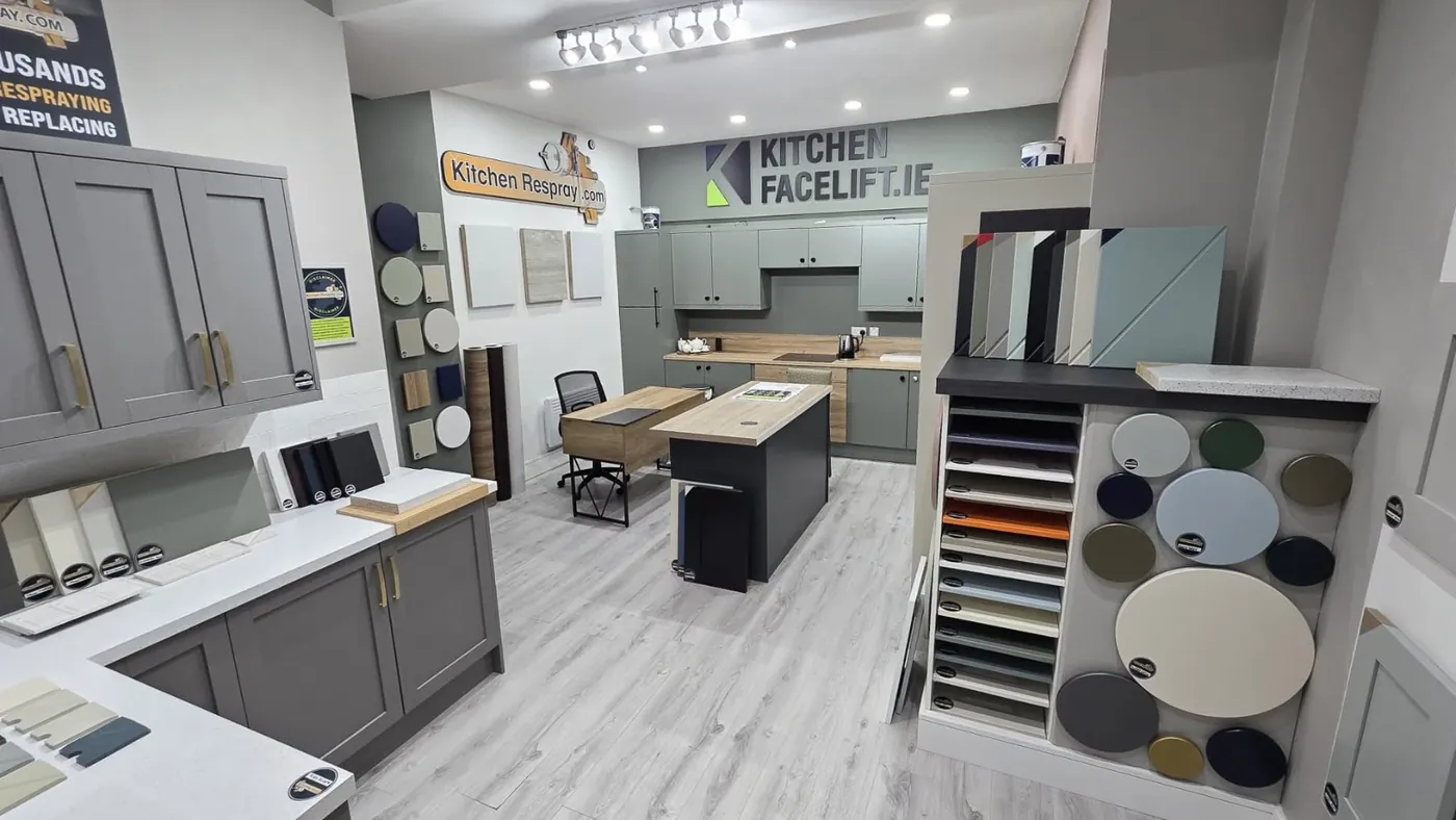 Inside the Bray showroom: display kitchens, colour samples and worktop finishes